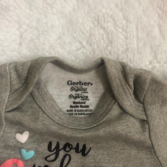 Gerber Organics Collection Newborn Girls Shirt - Picture 3 of 3